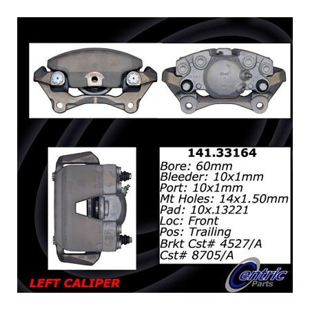 Centric Semi-Loaded Brake Caliper, Parts, 141.33164 141.33164
